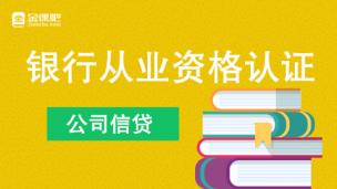 银行从业资格认证（公司信贷）